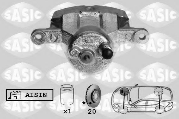 SASIC 6506093 Тормозной суппорт для TOYOTA YARIS VERSO (Тойота/тоета Ярис версо) SASIC 6506093 Тормозной суппорт для TOYOTA YARIS VERSO (Тойота/тоета Ярис версо)