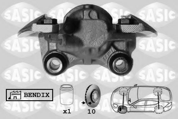 SASIC SCA0022 Тормозной суппорт для PEUGEOT 305 II (Пежо 305 2) SASIC SCA0022 Тормозной суппорт для PEUGEOT 305 II (Пежо 305 2)