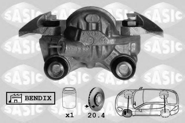 SASIC SCA0024 Тормозной суппорт для PEUGEOT 305 II (Пежо 305 2) SASIC SCA0024 Тормозной суппорт для PEUGEOT 305 II (Пежо 305 2)