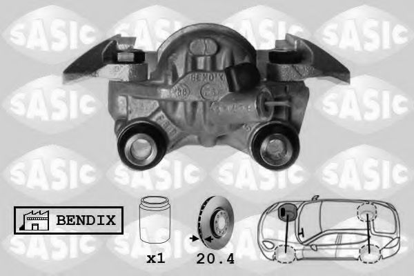 SASIC SCA0025 Тормозной суппорт для PEUGEOT 305 II (Пежо 305 2) SASIC SCA0025 Тормозной суппорт для PEUGEOT 305 II (Пежо 305 2)
