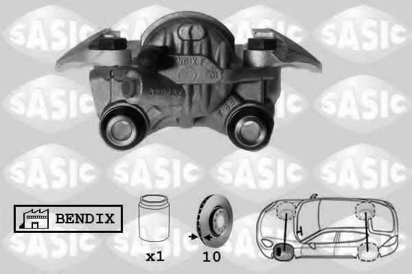 SASIC SCA0034 Тормозной суппорт для PEUGEOT 106 (Пежо 106) SASIC SCA0034 Тормозной суппорт для PEUGEOT 106 (Пежо 106)