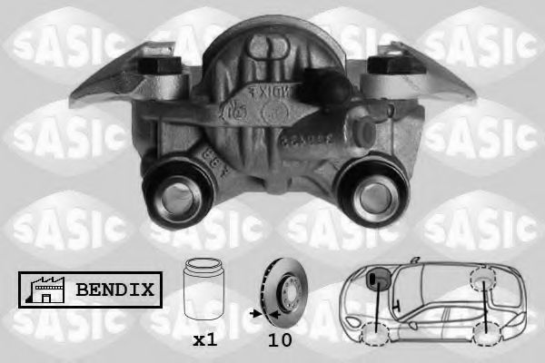 SASIC SCA0035 Тормозной суппорт для PEUGEOT 106 (Пежо 106) SASIC SCA0035 Тормозной суппорт для PEUGEOT 106 (Пежо 106)