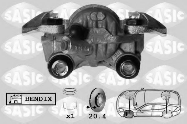 SASIC SCA0044 Тормозной суппорт для PEUGEOT 106 (Пежо 106) SASIC SCA0044 Тормозной суппорт для PEUGEOT 106 (Пежо 106)