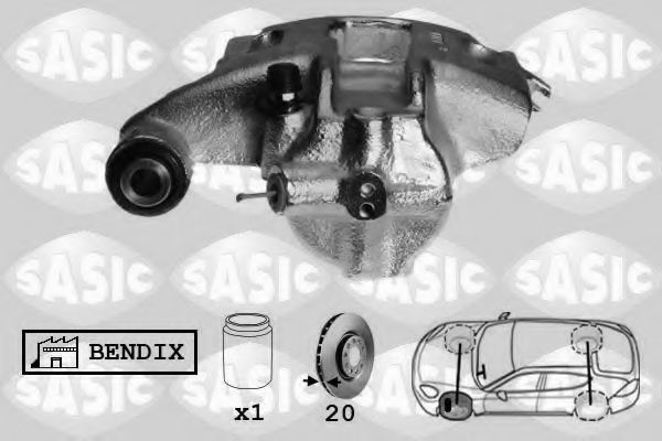SASIC SCA0082 Тормозной суппорт для PEUGEOT EXPERT (Пежо Эxпэрт) SASIC SCA0082 Тормозной суппорт для PEUGEOT EXPERT (Пежо Эxпэрт)