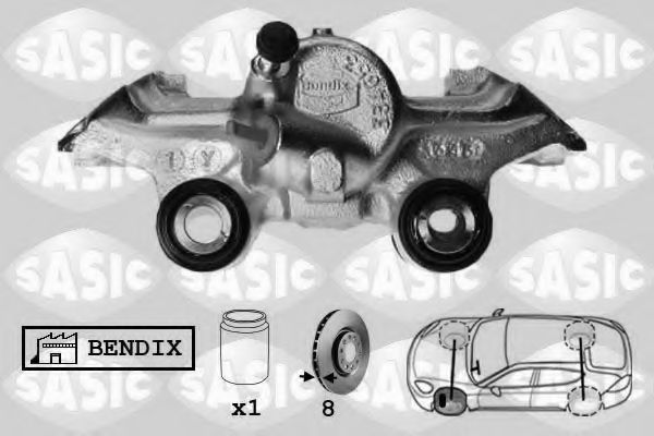 SASIC SCA4016 Тормозной суппорт для RENAULT SUPER 5 (Рено Супэр 5) SASIC SCA4016 Тормозной суппорт для RENAULT SUPER 5 (Рено Супэр 5)