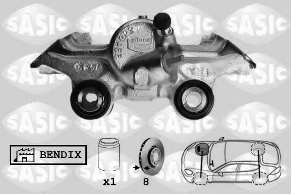 SASIC SCA4017 Тормозной суппорт для RENAULT SUPER 5 (Рено Супэр 5) SASIC SCA4017 Тормозной суппорт для RENAULT SUPER 5 (Рено Супэр 5)