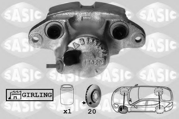 SASIC SCA4020 Тормозной суппорт для RENAULT MEGANE SCENIC (Рено Меган сценик) SASIC SCA4020 Тормозной суппорт для RENAULT MEGANE SCENIC (Рено Меган сценик)