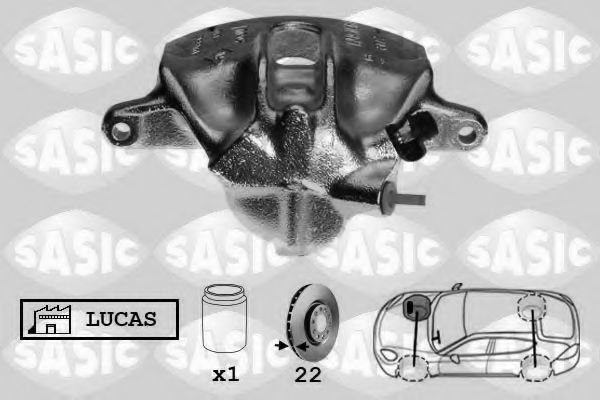 SASIC SCA4041 Тормозной суппорт для RENAULT LAGUNA I (Рено Лагуна 1) SASIC SCA4041 Тормозной суппорт для RENAULT LAGUNA I (Рено Лагуна 1)