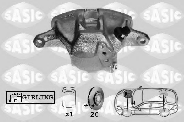 SASIC SCA6017 Тормозной суппорт для SEAT TOLEDO (Сеат Толэдо) SASIC SCA6017 Тормозной суппорт для SEAT TOLEDO (Сеат Толэдо)