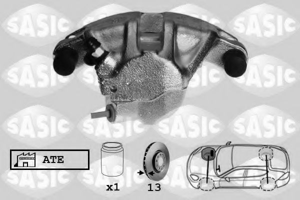 SASIC SCA6075 Тормозной суппорт для AUDI 80 (Ауди 80) SASIC SCA6075 Тормозной суппорт для AUDI 80 (Ауди 80)