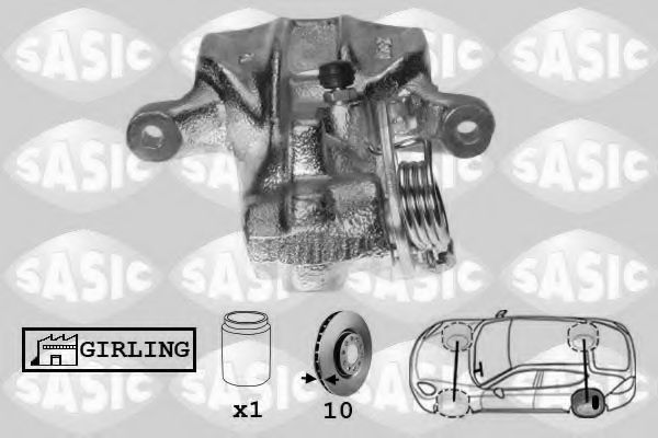 SASIC SCA6114 Тормозной суппорт для AUDI COUPE (Ауди Cоупэ) SASIC SCA6114 Тормозной суппорт для AUDI COUPE (Ауди Cоупэ)