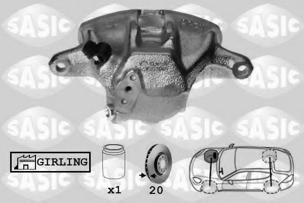 SASIC SCA6169 Тормозной суппорт для AUDI 80 (Ауди 80) SASIC SCA6169 Тормозной суппорт для AUDI 80 (Ауди 80)