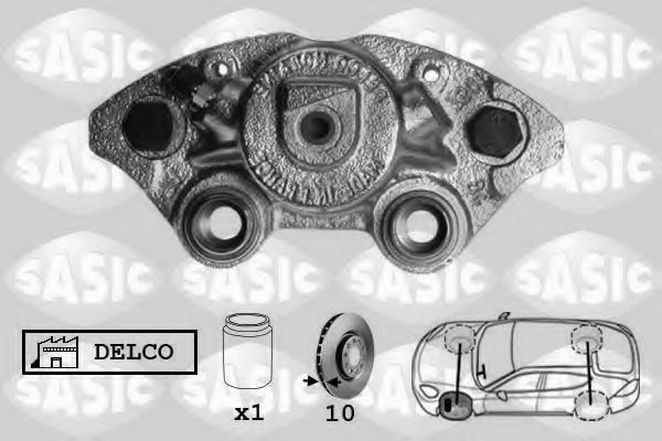 SASIC SCA6186 Тормозной суппорт для OPEL CORSA A (Опель Cорса а) SASIC SCA6186 Тормозной суппорт для OPEL CORSA A (Опель Cорса а)