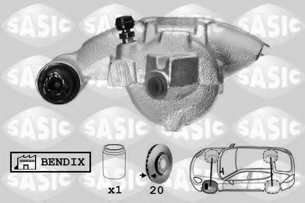 SASIC SCA6266 Тормозной суппорт для FORD ESCORT 95 (Форд Эскорт 95) SASIC SCA6266 Тормозной суппорт для FORD ESCORT 95 (Форд Эскорт 95)