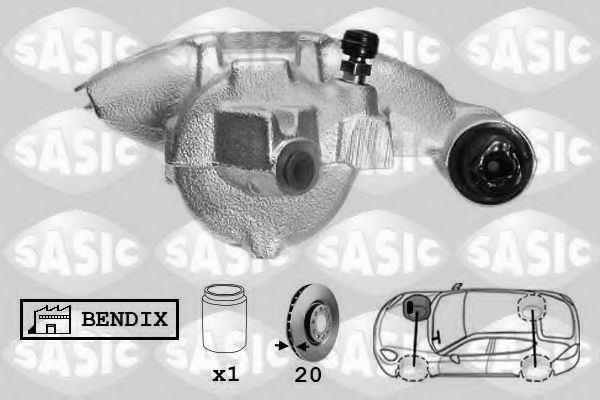 SASIC SCA6267 Тормозной суппорт для FORD ESCORT 95 (Форд Эскорт 95) SASIC SCA6267 Тормозной суппорт для FORD ESCORT 95 (Форд Эскорт 95)