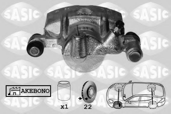 SASIC SCA6584 Тормозной суппорт для MITSUBISHI COLT/RODEO (Митсубиши/митсубиси Cолт/родэо) SASIC SCA6584 Тормозной суппорт для MITSUBISHI COLT/RODEO (Митсубиши/митсубиси Cолт/родэо)