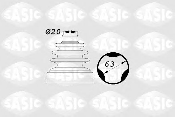 SASIC 1900003 Комплект пылника, приводной вал для PEUGEOT 207 (Пежо 207) SASIC 1900003 Комплект пылника, приводной вал для PEUGEOT 207 (Пежо 207)