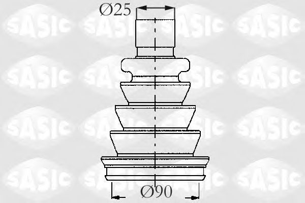 SASIC 2933633 Комплект пылника, приводной вал для RENAULT ESTAFETTE (Рено Эстафэттэ) SASIC 2933633 Комплект пылника, приводной вал для RENAULT ESTAFETTE (Рено Эстафэттэ)