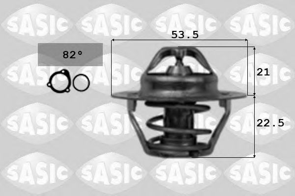 SASIC 3371301 Термостат, охлаждающая жидкость для PEUGEOT 205 I (Пежо 205 и) SASIC 3371301 Термостат, охлаждающая жидкость для PEUGEOT 205 I (Пежо 205 и)