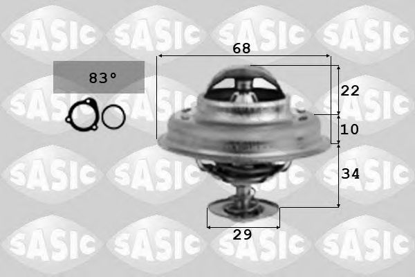 SASIC 3381251 Термостат, охлаждающая жидкость для PEUGEOT 309 II (Пежо 309 2) SASIC 3381251 Термостат, охлаждающая жидкость для PEUGEOT 309 II (Пежо 309 2)