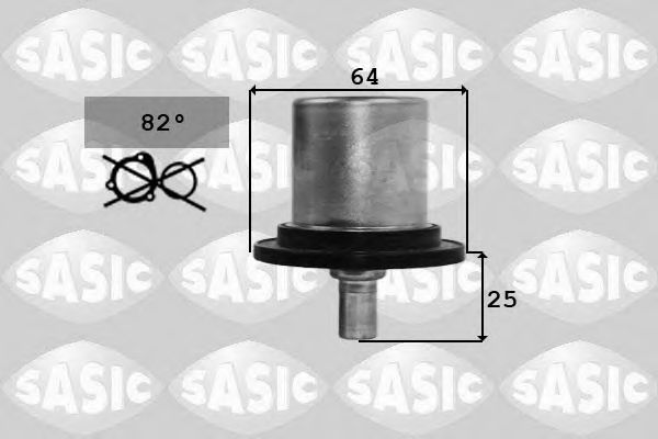 SASIC 3381731 Термостат, охлаждающая жидкость для PEUGEOT 407 (Пежо 407) SASIC 3381731 Термостат, охлаждающая жидкость для PEUGEOT 407 (Пежо 407)
