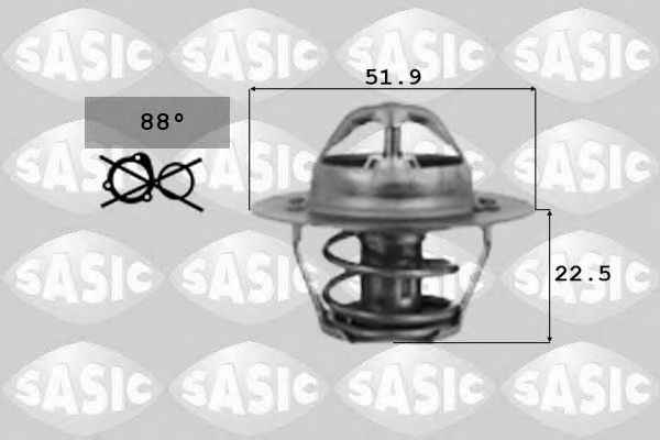 SASIC 9000124 Термостат, охлаждающая жидкость для ROVER 400 (Ровер 400) SASIC 9000124 Термостат, охлаждающая жидкость для ROVER 400 (Ровер 400)