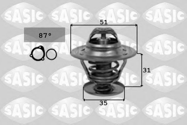 SASIC 9000161 Термостат, охлаждающая жидкость для VOLKSWAGEN NOVO FUSCA (Фольксваген Ноvо фусcа) SASIC 9000161 Термостат, охлаждающая жидкость для VOLKSWAGEN NOVO FUSCA (Фольксваген Ноvо фусcа)