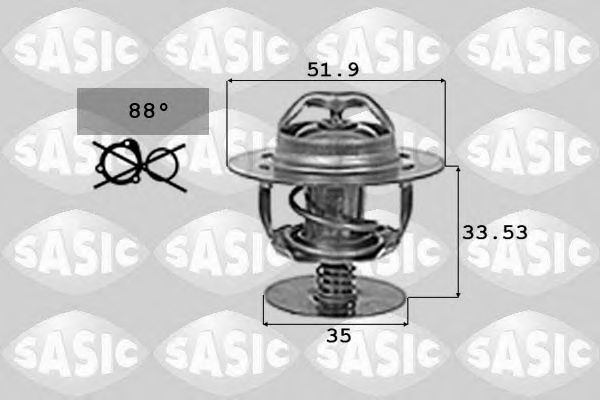 SASIC 9000719 Термостат, охлаждающая жидкость для FORD FIESTA (Форд Фиэста) SASIC 9000719 Термостат, охлаждающая жидкость для FORD FIESTA (Форд Фиэста)