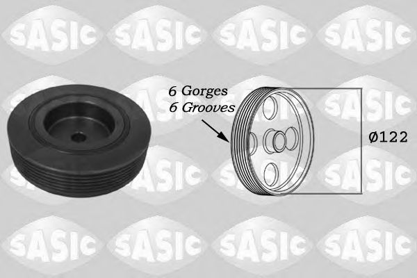 SASIC 2154010 Ременный шкив, коленчатый вал для RENAULT MEGANE I (Рено Меган 1) SASIC 2154010 Ременный шкив, коленчатый вал для RENAULT MEGANE I (Рено Меган 1)