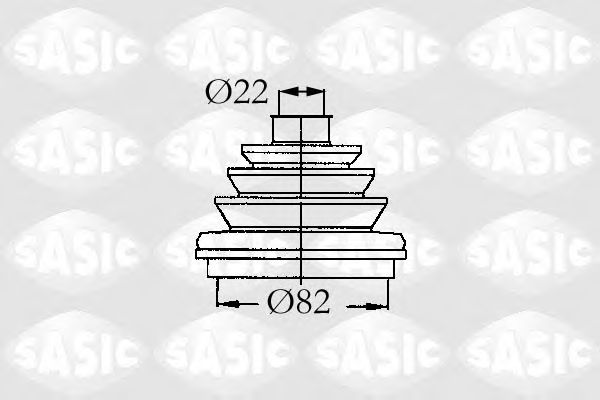 SASIC 9004683 Комплект пылника, приводной вал для AUDI 100 (Ауди 100) SASIC 9004683 Комплект пылника, приводной вал для AUDI 100 (Ауди 100)