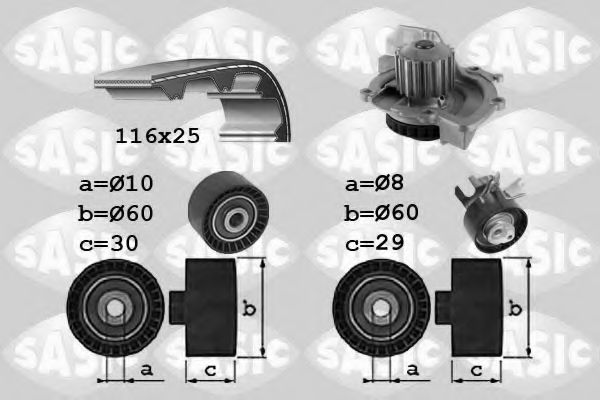 SASIC 3900035 Комплект ремня ГРМ для FORD S-MAX (Форд S макс) SASIC 3900035 Комплект ремня ГРМ для FORD S-MAX (Форд S макс)