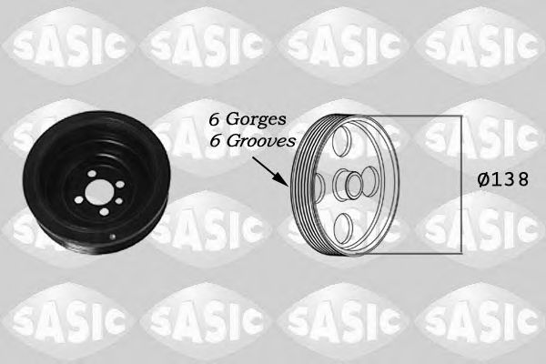 SASIC 2156018 Ременный шкив, коленчатый вал для VOLKSWAGEN SCIROCCO (Фольксваген Сcироccо) SASIC 2156018 Ременный шкив, коленчатый вал для VOLKSWAGEN SCIROCCO (Фольксваген Сcироccо)