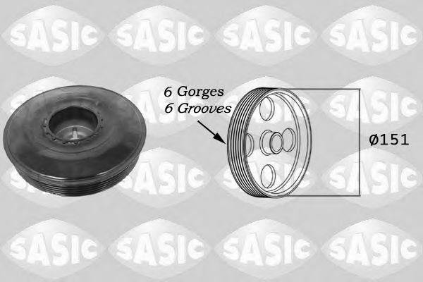 SASIC 2154016 Ременный шкив, коленчатый вал для RENAULT LAGUNA III (Рено Лагуна 3) SASIC 2154016 Ременный шкив, коленчатый вал для RENAULT LAGUNA III (Рено Лагуна 3)