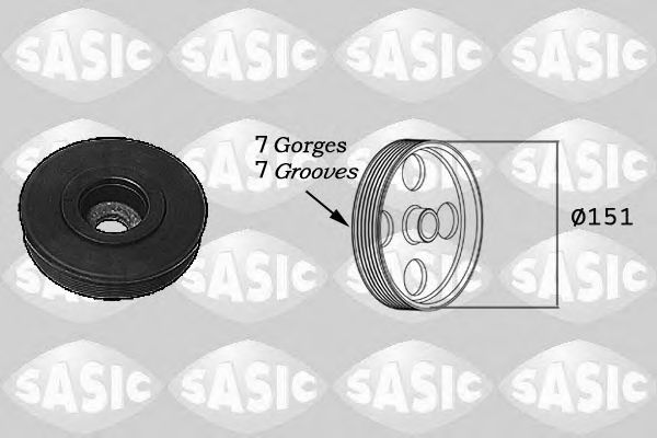 SASIC 2154017 Ременный шкив, коленчатый вал для RENAULT LAGUNA III (Рено Лагуна 3) SASIC 2154017 Ременный шкив, коленчатый вал для RENAULT LAGUNA III (Рено Лагуна 3)