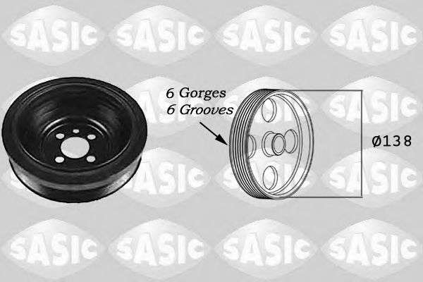 SASIC 2156021 Ременный шкив, коленчатый вал для VOLKSWAGEN GOLF SPORTSVAN (Фольксваген Гольф спортсван) SASIC 2156021 Ременный шкив, коленчатый вал для VOLKSWAGEN GOLF SPORTSVAN (Фольксваген Гольф спортсван)