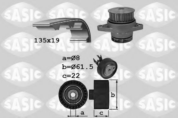 SASIC 3906065 Комплект ремня ГРМ для SEAT (Сеат) SASIC 3906065 Комплект ремня ГРМ для SEAT (Сеат)