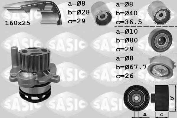 SASIC 3906079 Комплект ремня ГРМ для VOLKSWAGEN JETTA I (Фольксваген Жэтта и) SASIC 3906079 Комплект ремня ГРМ для VOLKSWAGEN JETTA I (Фольксваген Жэтта и)