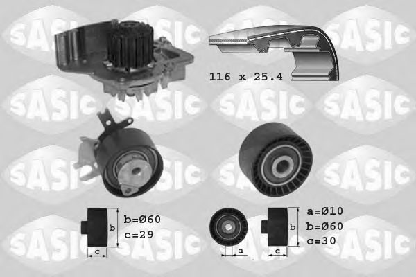 SASIC 3900007 Комплект ремня ГРМ для CITROëN (Cитроëн) SASIC 3900007 Комплект ремня ГРМ для CITROëN (Cитроëн)