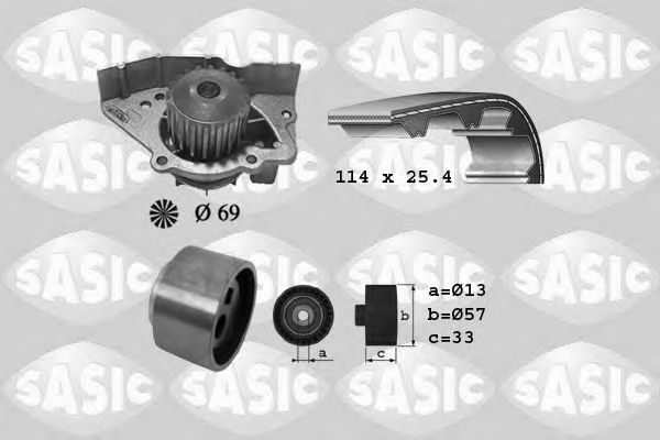 SASIC 3900023 Комплект ремня ГРМ для PEUGEOT BOXER (Пежо Боxэр) SASIC 3900023 Комплект ремня ГРМ для PEUGEOT BOXER (Пежо Боxэр)