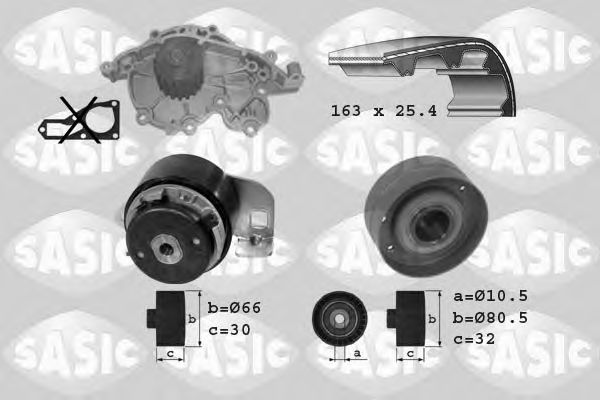 SASIC 3904001 Комплект ремня ГРМ для RENAULT LAGUNA I (Рено Лагуна 1) SASIC 3904001 Комплект ремня ГРМ для RENAULT LAGUNA I (Рено Лагуна 1)