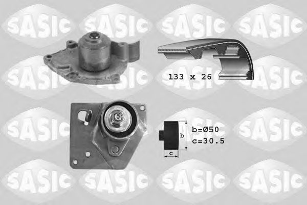 SASIC 3904004 Комплект ремня ГРМ для RENAULT MEGANE II (Рено Меган 2) SASIC 3904004 Комплект ремня ГРМ для RENAULT MEGANE II (Рено Меган 2)