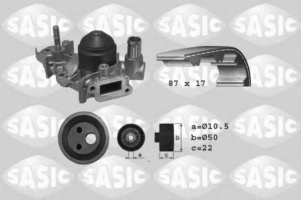 SASIC 3904009 Комплект ремня ГРМ для RENAULT CLIO II (Рено Клио 2) SASIC 3904009 Комплект ремня ГРМ для RENAULT CLIO II (Рено Клио 2)