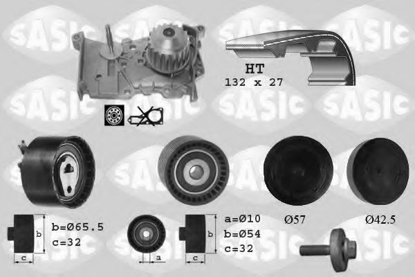 SASIC 3904011 Комплект ремня ГРМ для RENAULT MEGANE II (Рено Меган 2) SASIC 3904011 Комплект ремня ГРМ для RENAULT MEGANE II (Рено Меган 2)