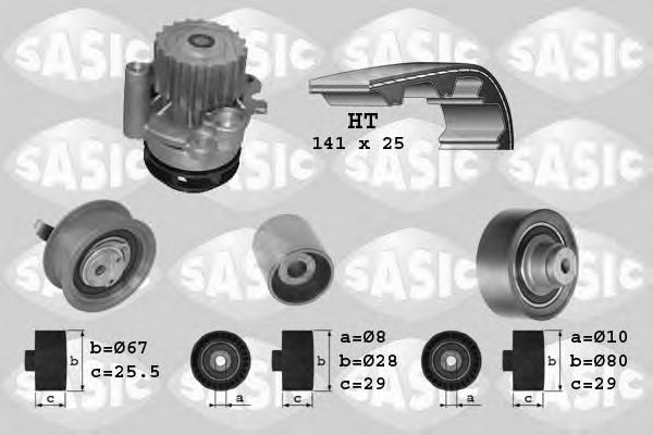 SASIC 3906001 Комплект ремня ГРМ для AUDI A3 (Ауди А3) SASIC 3906001 Комплект ремня ГРМ для AUDI A3 (Ауди А3)