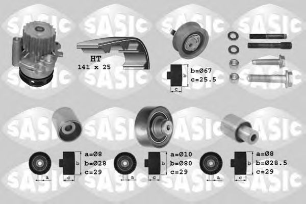 SASIC 3906002 Комплект ремня ГРМ для SEAT LEON (Сеат Леон) SASIC 3906002 Комплект ремня ГРМ для SEAT LEON (Сеат Леон)