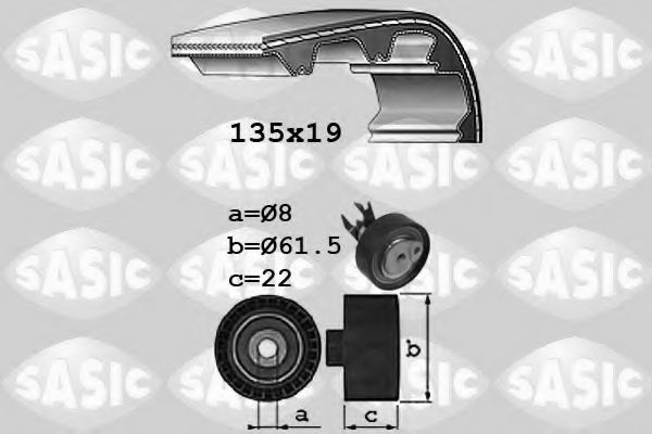 SASIC 1756057 Комплект ремня ГРМ для VOLKSWAGEN POLO (Фольксваген Поло) SASIC 1756057 Комплект ремня ГРМ для VOLKSWAGEN POLO (Фольксваген Поло)