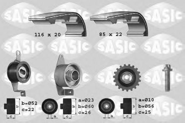 SASIC 1756010 Комплект ремня ГРМ для FORD FIESTA (Форд Фиэста) SASIC 1756010 Комплект ремня ГРМ для FORD FIESTA (Форд Фиэста)
