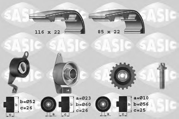 SASIC 1756011 Комплект ремня ГРМ для FORD FIESTA (Форд Фиэста) SASIC 1756011 Комплект ремня ГРМ для FORD FIESTA (Форд Фиэста)