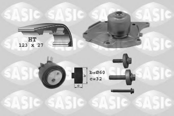 SASIC 3904022 Комплект ремня ГРМ для RENAULT KANGOO (Рено Кангу) SASIC 3904022 Комплект ремня ГРМ для RENAULT KANGOO (Рено Кангу)