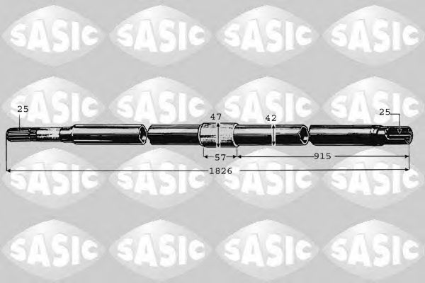 SASIC 8012502 Приводной вал для PEUGEOT (Пежо) SASIC 8012502 Приводной вал для PEUGEOT (Пежо)